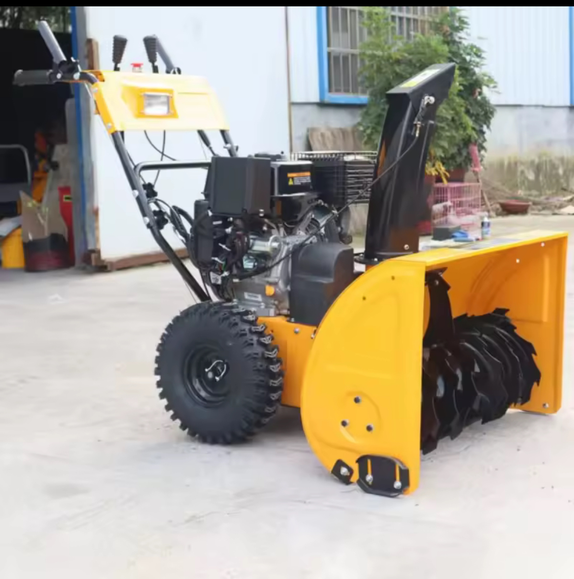 Souffleuse à Neige Thermique – Puissante Fraise à Neige Essence, Largeur de Déneigement 60cm