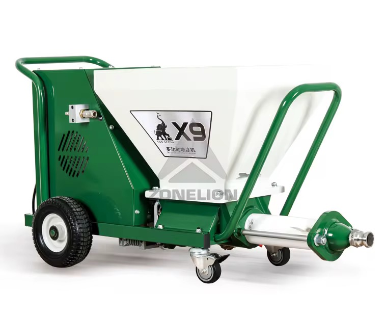 Machine à Projeter X9 – Pulvérisateur de Mortier et Enduit – Application Rapide pour Chantier