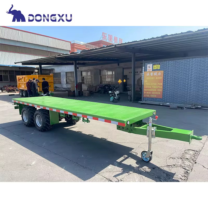 Remorque Agricole Plateau DONGXU – Plate-forme Tractée Haute Capacité – Transport Récoltes et Matériaux