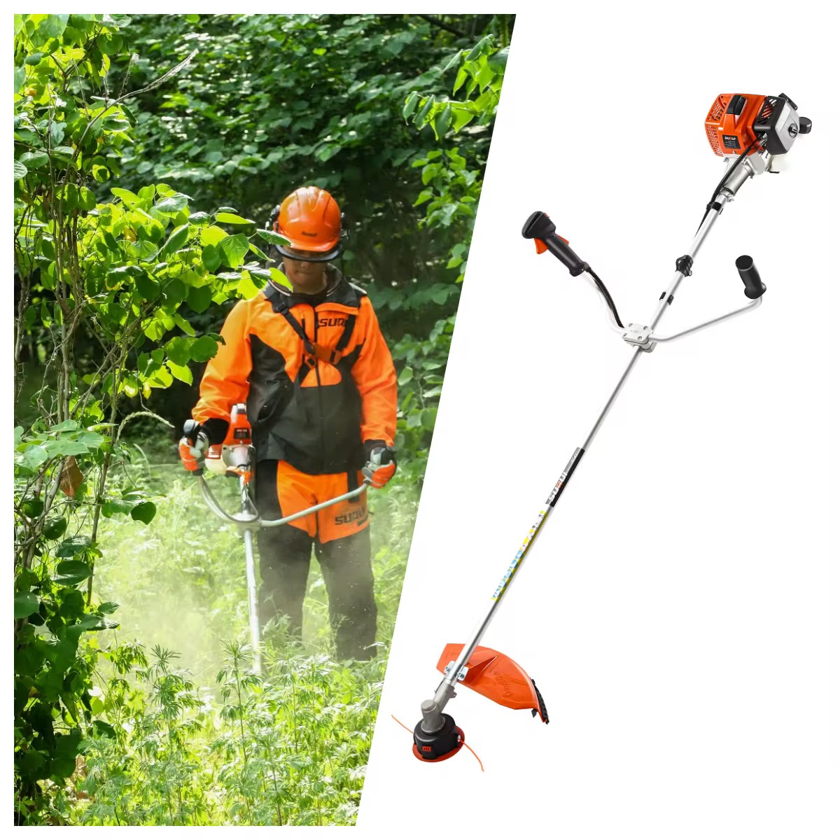 Débroussailleuse Thermique à Essence – Coupe-Herbe Puissante pour Jardin et Terrain