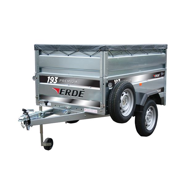 REMORQUE 193 PREMIUM AVEC 5 ACCESSOIRES INCLUS ERDE